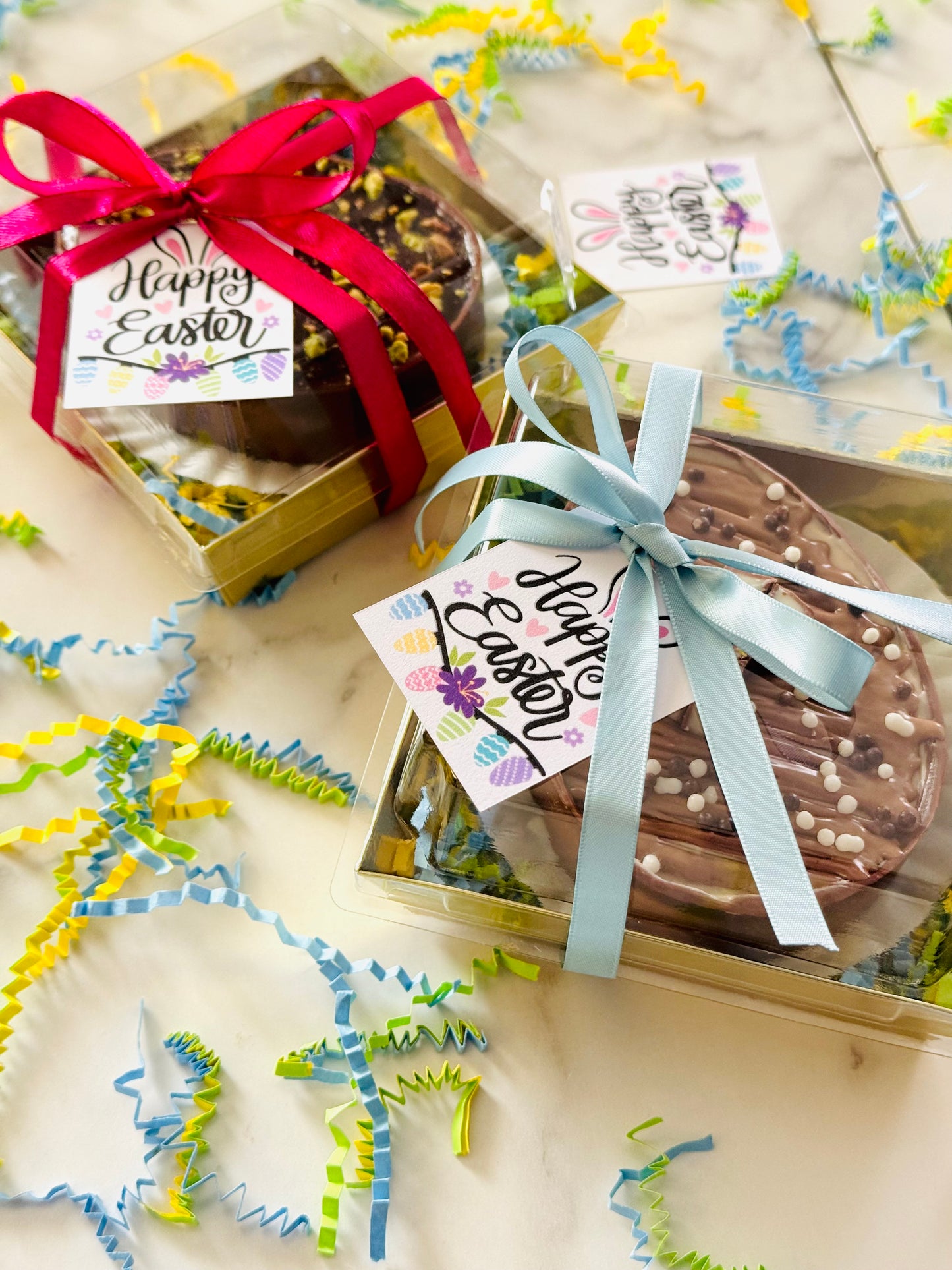 Spoonable Large Pistachio Kataifi Chocolate Easter Egg