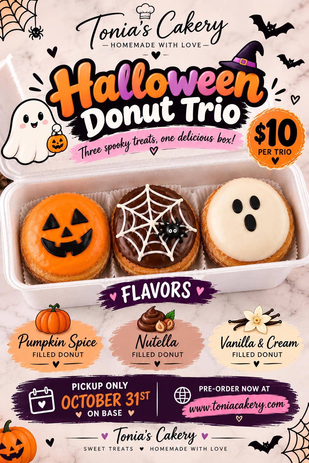 Halloween Donut Trio