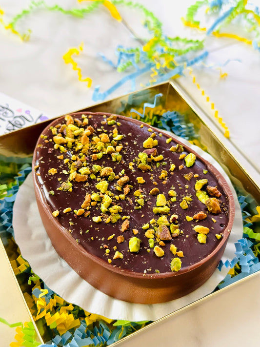 Spoonable Large Pistachio Kataifi Chocolate Easter Egg