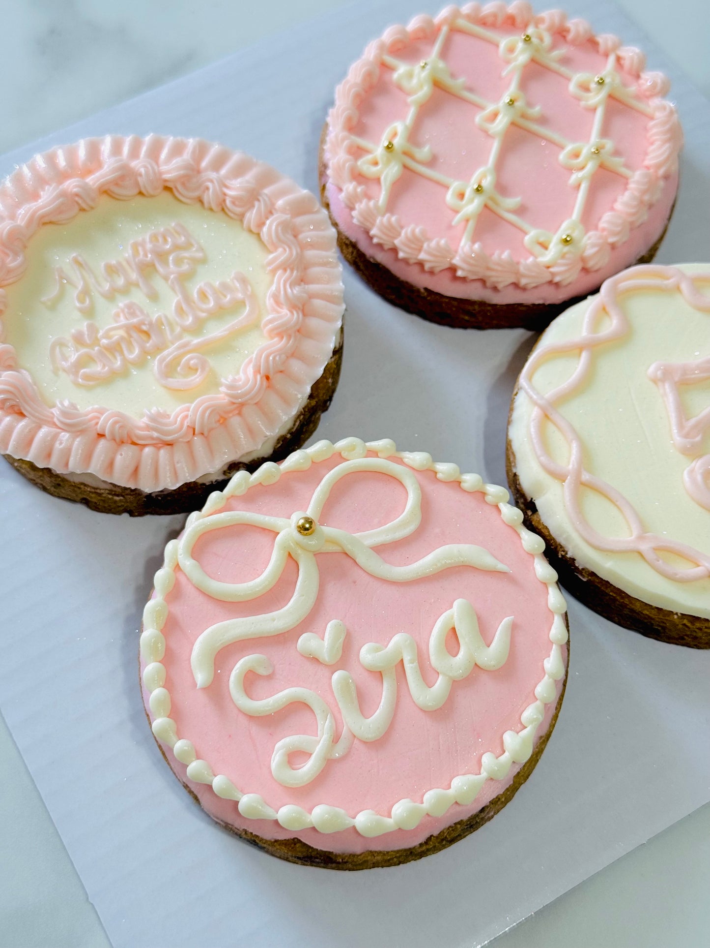 Mini 4 inch cookie cakes