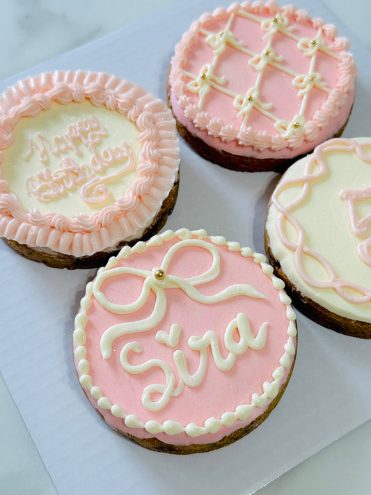 Mini 4 inch cookie cakes