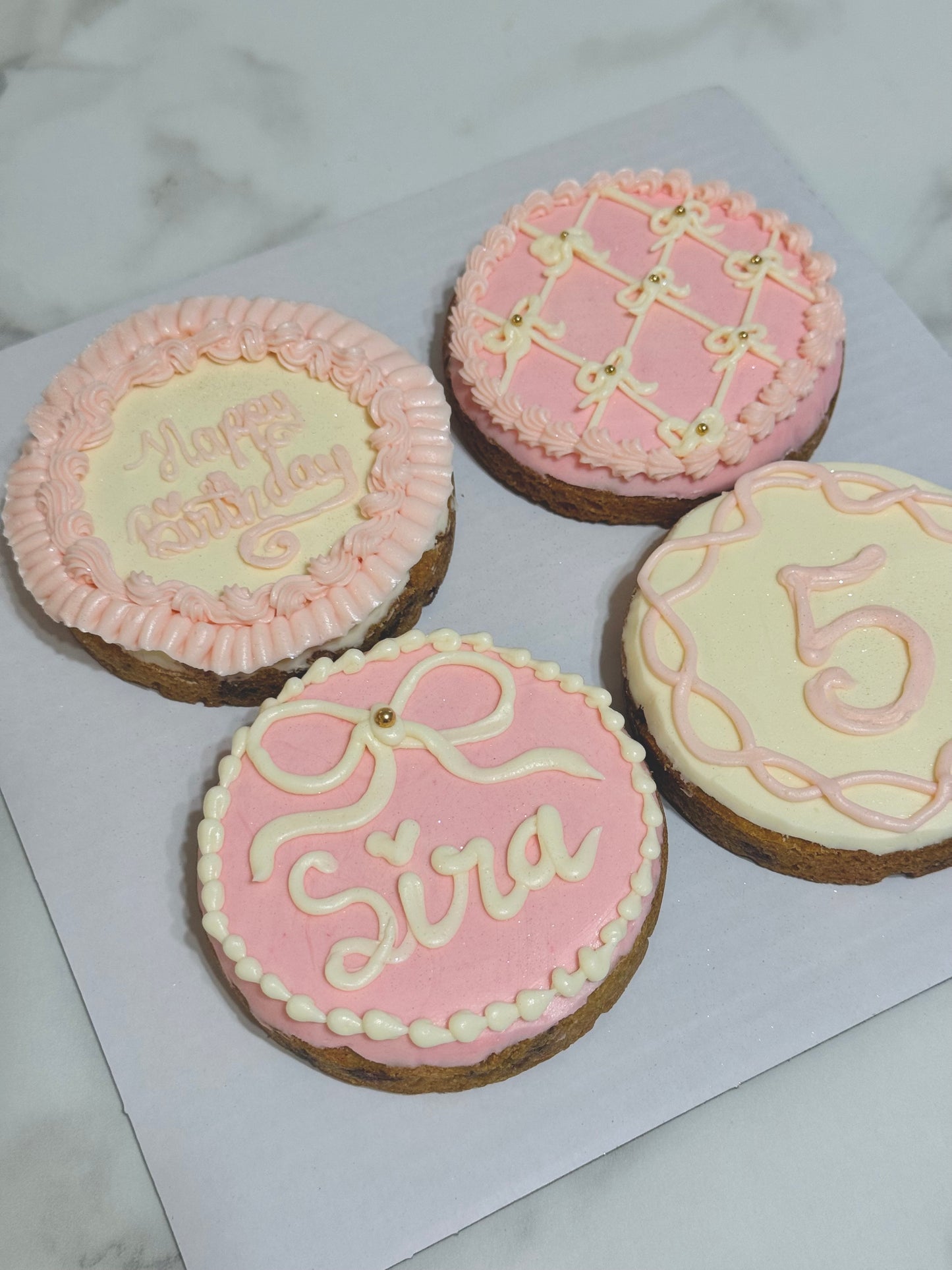 Mini 4 inch cookie cakes