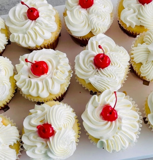 Cherry on top cupcake