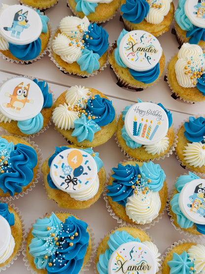 Bluey Cupcake