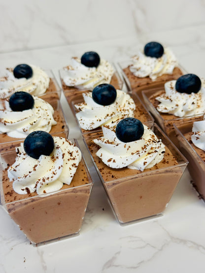 Chocolate mousse shooters