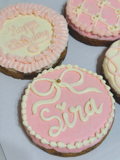Mini 4 inch cookie cakes
