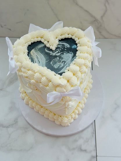 Gender Reveal Burn-Away Cake
