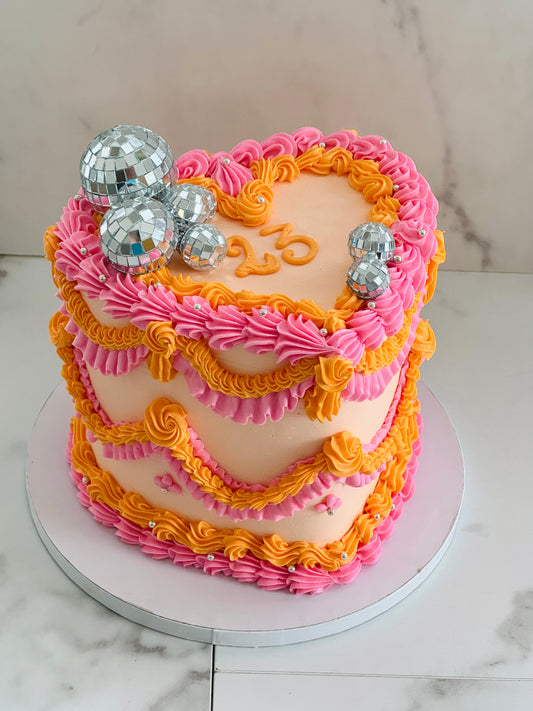 Heart Vintage Cake